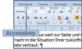 Abbildung eines Menüs Abbildung eines Menüs